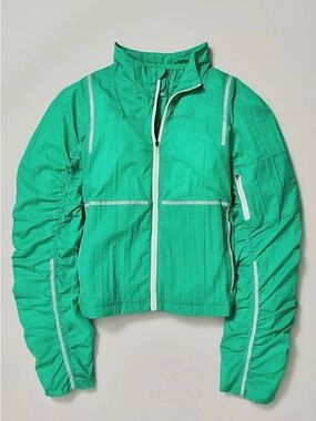 FREE PEOPLE - MOVEMENT Great Escape Run Green Windbreaker - L